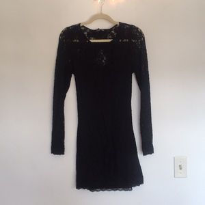 Express long sleeve lace dress
